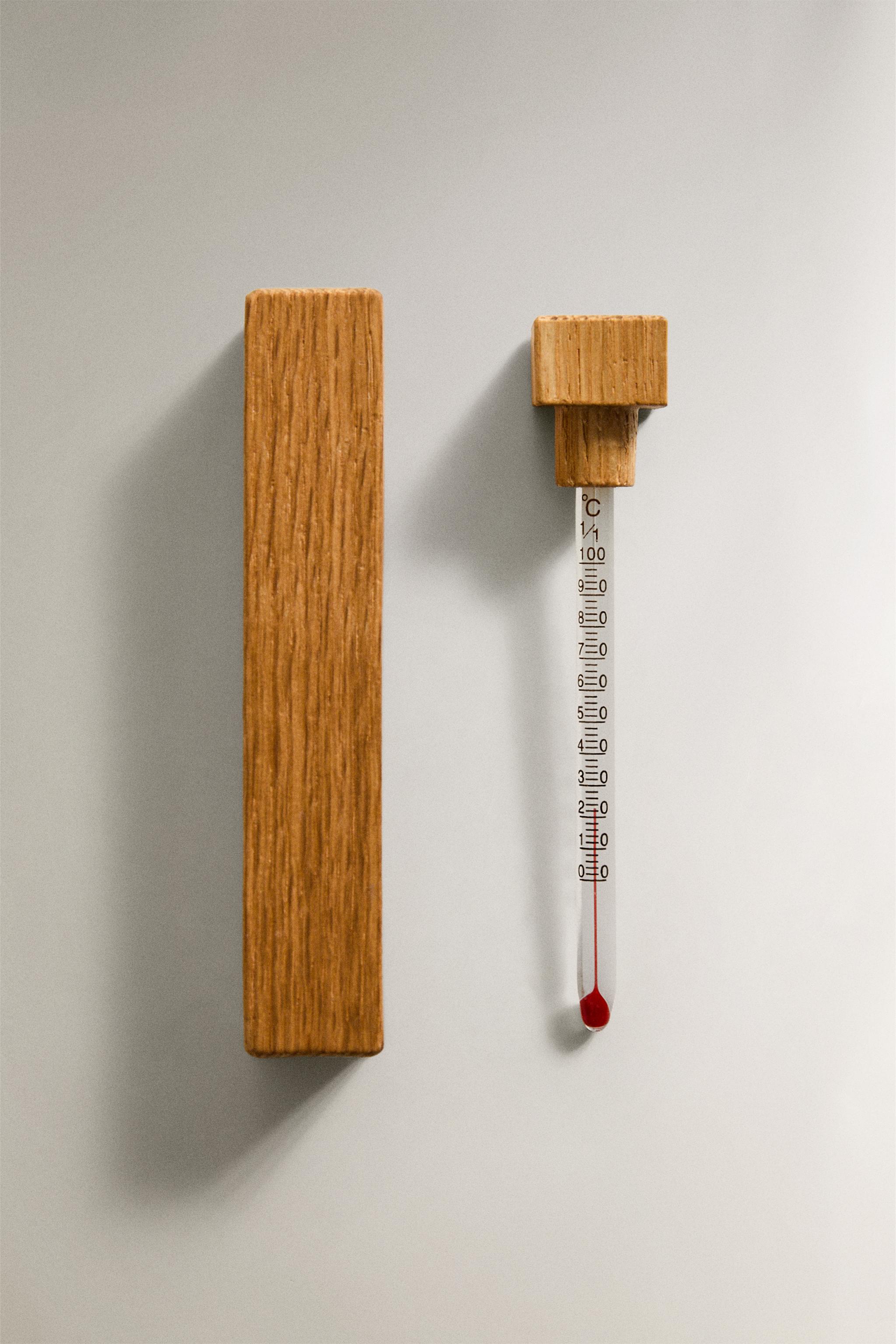 WOODEN BATH THERMOMETER